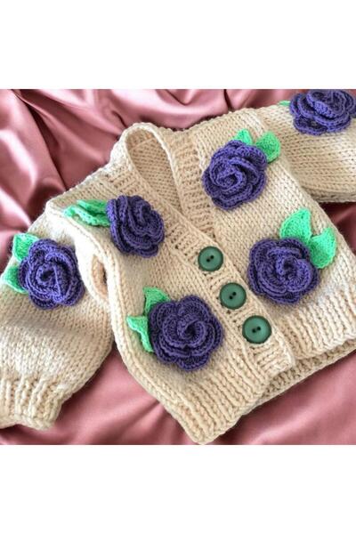 Charme Elegant Hand Knitted Children's Jacket