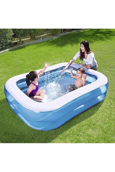 OEM Inflatable Pool Gardeon XXL, 200x150x50 cm, Blue/White