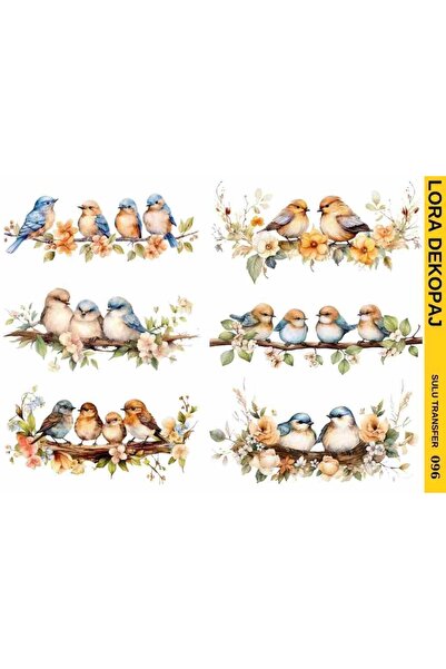 Lora Dekopaj Sulu Transfer Kağıdı - 096 25×35 cm