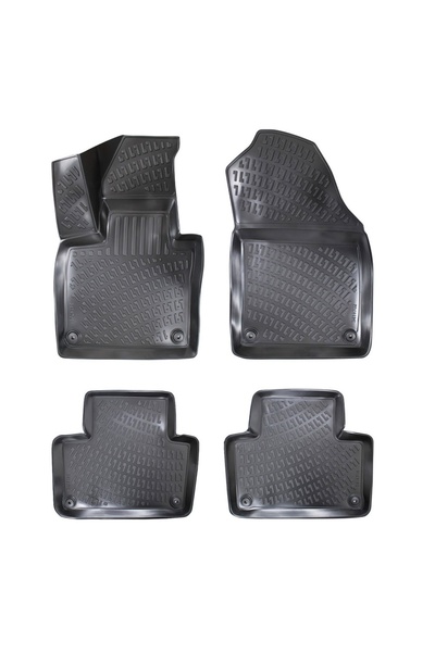 DELUXETUNING Set covorase auto cauciuc Volvo XC90 II plug in hybrud 2015-> fo...