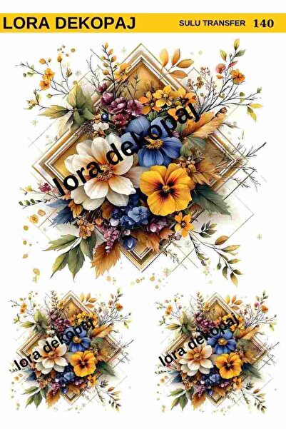 Lora Dekopaj Sulu Transfer Kağıdı - 140 25×35 cm