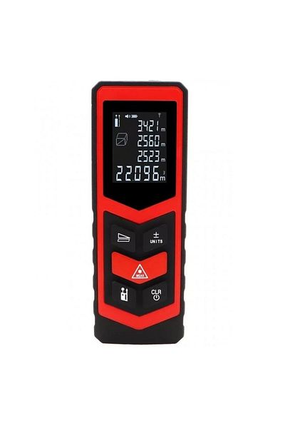 divendi-ro Professional Laser Rangefinder, 80m, LCD, Area, Volume and Pythagoras Calculation, Red-Black