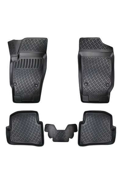 DELUXETUNING Set covorase auto cauciuc SEAT IBIZA 2008-2017, forma tavita