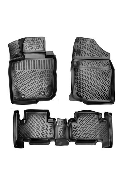 DELUXETUNING Set covorase auto cauciuc Toyota Rav 4 2005-2012 Forma tavita