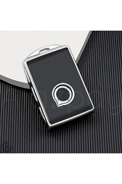 Alazpay Volvo Xc40 Xc90 Xc70 S60 S80 S90 C30 V70 V90 TPU Anahtar Kılıfı (Siya...