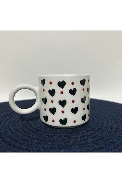 Nakkaş Çini Black Heart Printed Trophy