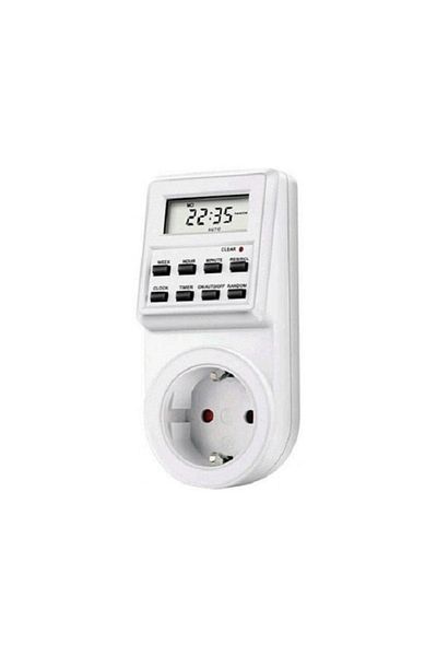 divendi-ro Smart socket with LCD display, energy consumption meter, timer and clock