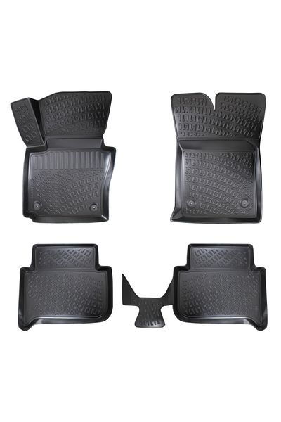DELUXETUNING Set covorase auto cauciuc VW Touran 2004-2015 forma tavita