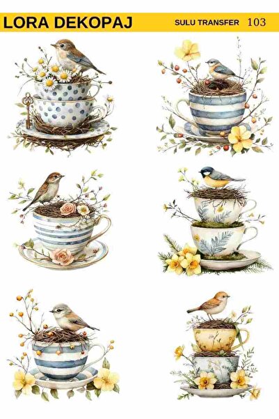 Lora Dekopaj Sulu Transfer Kağıdı - 103 25×35 cm