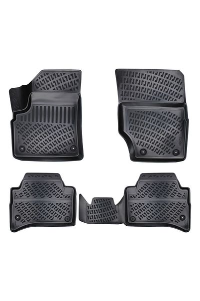 DELUXETUNING Set covorase auto cauciuc VW Touareg I 2002-2010 forma tavita