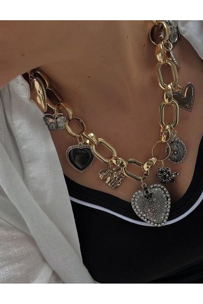 BİJUTERİX Custom design enamel stone necklace