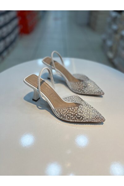 Alphus Pantofi cu toc Serrace Transparent Stone Elegant pentru femei