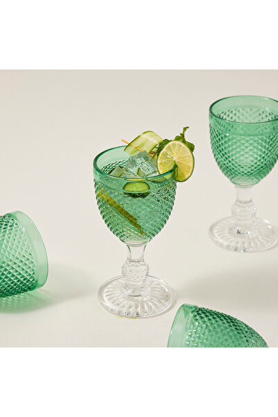 LA MESA 4 Pcs Glass Footed Tumbler