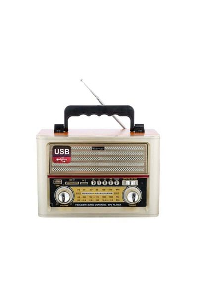 divendi-ro Portable bluetooth radio with modern retro design and remote control