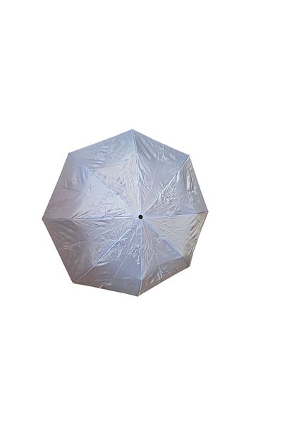 OEM Folding Umbrella, with retractable handle. Light Blue