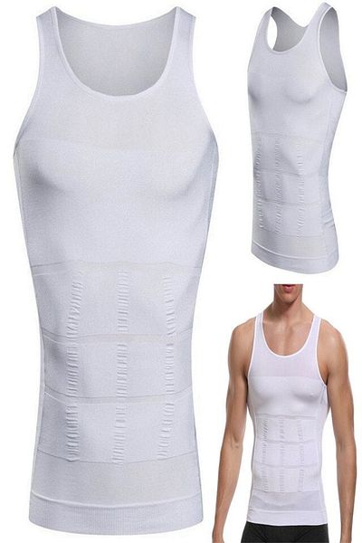 divendi-ro Slimming shaping shaper for Men, White - M