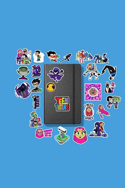 MS Major Selection Teen Titans Go Sticker Pack /Bullet Journal Notebook Sticker Agenda Laptop Sticker