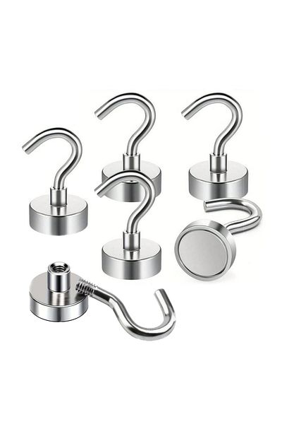 OEM Carlige magnetice neodim, Set 6 buc