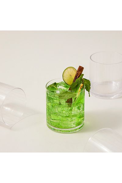 LA MESA طقم أكواب شفاف مكون من 4 قطع
