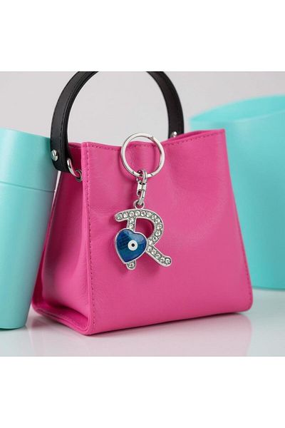 Revello Keychain, Modern Design Gift Keychain Letter R,