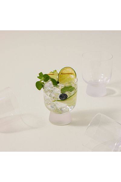 LA MESA طقم أكواب شفاف مكون من 4 قطع
