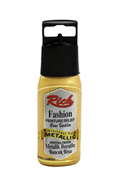 Rich Boyutlu Boncuk Boya 60cc Metalik Altın
