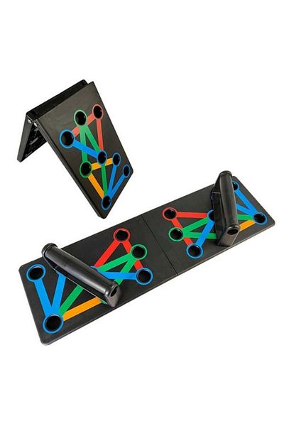 divendi-ro Multifunctional push-up board with handles, for arms, chest, shoulders, back - Multicolor