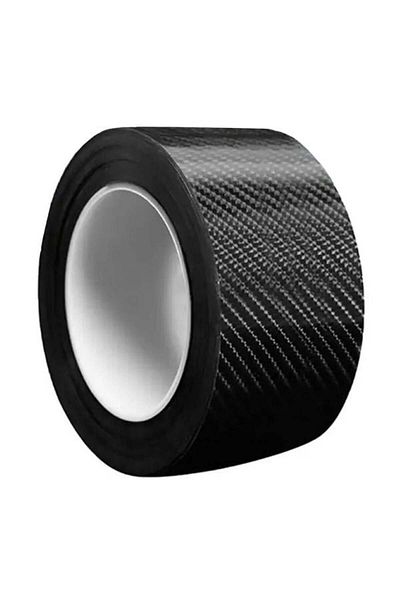 divendi-ro Carbon Adhesive Tape for Protection and Tuning, Car Interior or Exterior, 5x500cm - Black