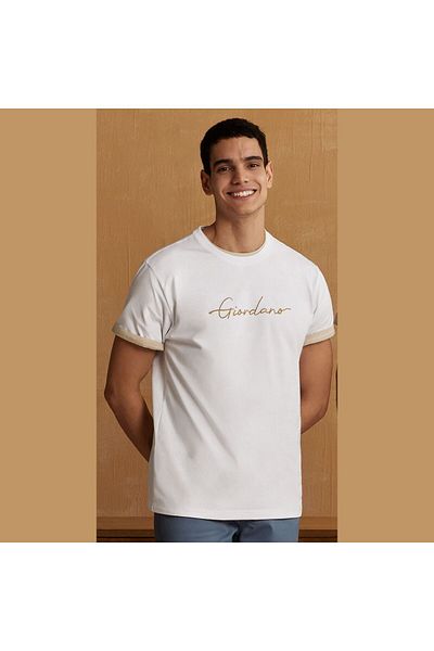 Giordano Men's Signature Print Tee