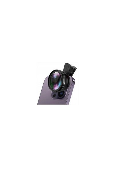 divendi-ro Set of 2 Lenses for Phone, 0.45X 49UV, Wide-Angle and Macro