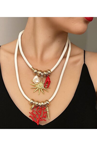 BİJUTERİX Custom design enamel stone necklace