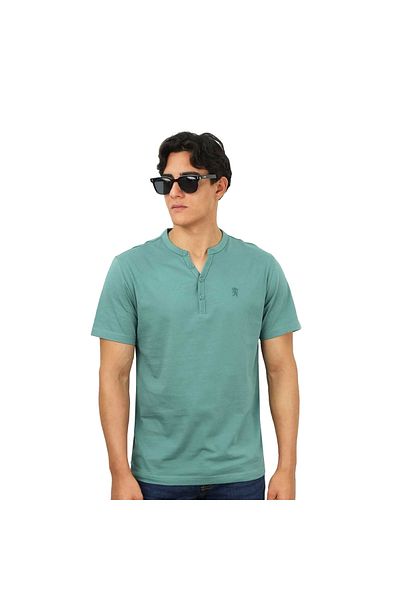 Giordano تي شيرت هينلي رفيع للرجال