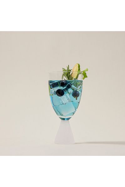 Generic Stem Glass Set Clear Plain 4 Pcs Stem Glass