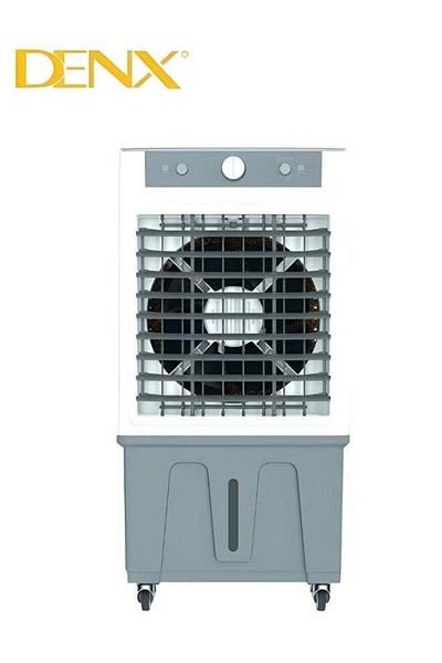 Denx Portable Desert Air Cooler with 3 Speeds, 60 Liters, 220V, 210W, 90 sq.m Cooling Area, White