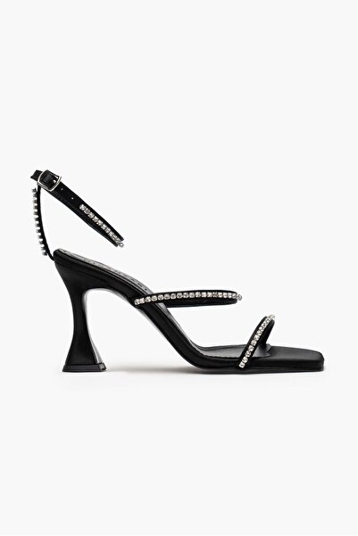 Alphus Pantofi cu toc de piatră elegant cu dungi duble Serrace