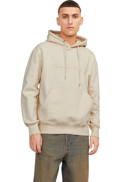 Jack & Jones Hoodie JACK &JONES Frederiksberg - 12262811-Antique White