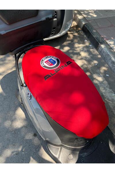 CEBECİOTO Alpina Red Patterned Combed Motorcycle Cover - Motorcycle Compatible