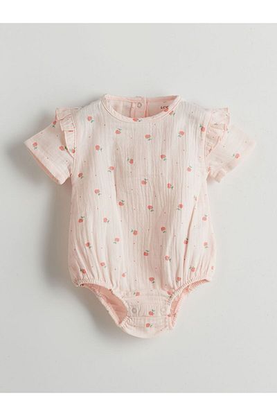 LC Waikiki Lcw Baby Floral Snapback Bodysuit and Shorts 2-Pack
