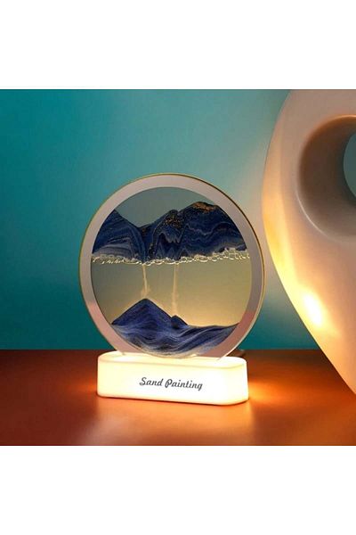 divendi-ro Decorative hour hourglass lamp with moving sand and anti-stress effect - Hourglass