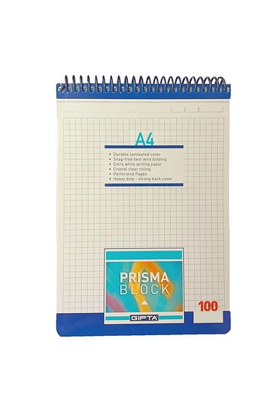 Art Tone Gipta Notebook Prism A4 Top Spiral Card Cover 100 Yp Checked