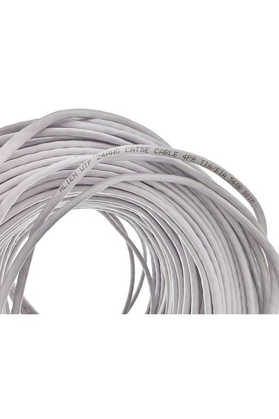 Alien Surface UTP cable roll, Alien 00127, cat 5e, length 100 m, AWG 24, CCA, network connection, ethernet, gray
