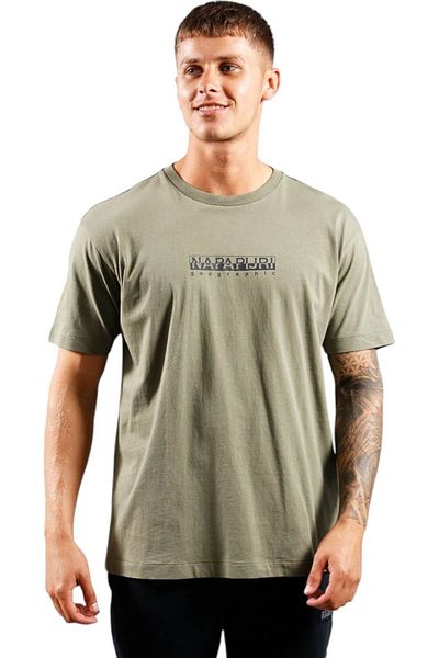 Napapijri Tricou Box Logo SS - I3LG1Y