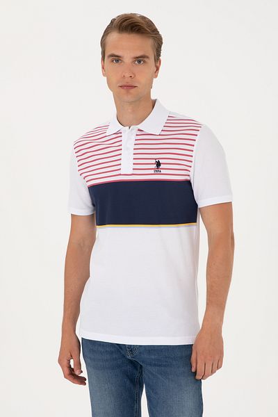 U.S. Polo Assn. Men's Regular Fit Navy Blue Polo Neck T-Shirt 50306861-Vr033