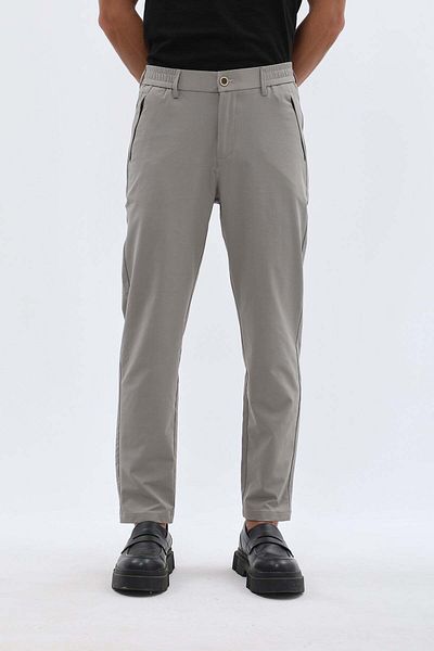 Jeanspro Technical Stretch-Blend Pants with Zip Pocket - Grey