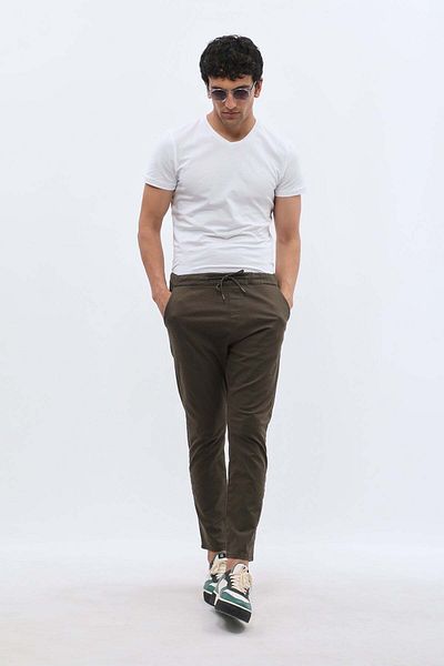 Jeanspro Cotton Jogger Pants - Khaki