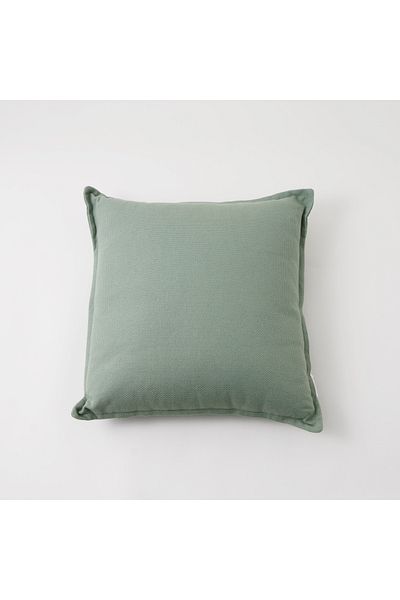 Boutique Blanche solid green cotton pillow 45*45*15cm