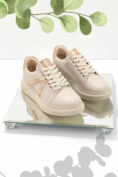 Bambi Beige Women's Sneaker K01179086109