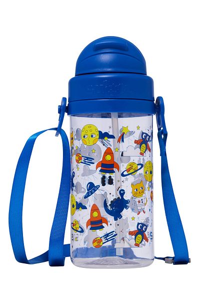 SMIGGLE Animal Pattern Nursery Water Bottle Silicone Straw