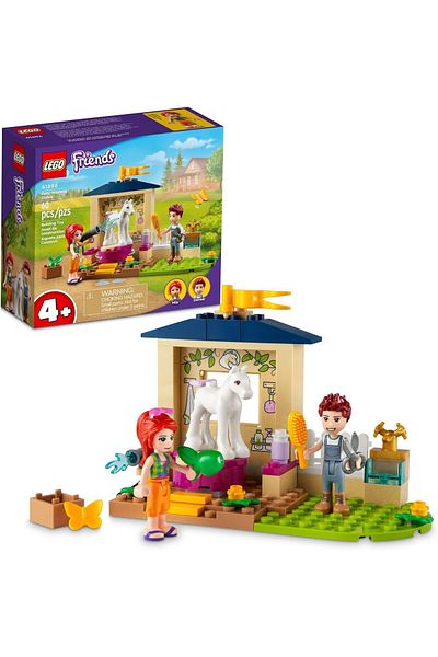 LEGO Friends Pony-Washing Stable 41696 Building Toy Set for Girls, Boys, and Kids Ages 4+ (60 Pieces