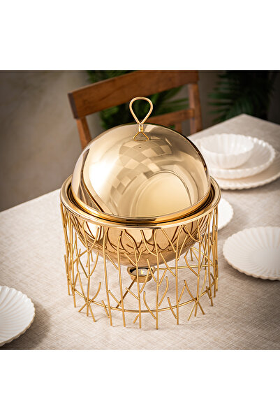 LA MESA - سخان طعام من الفولاذ المقاوم للصدأ - 29*29*26 سم